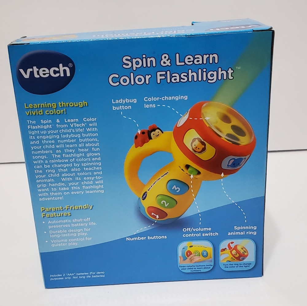 VTECH Spin & Learn Color Flashlight - Picture 3 of 6
